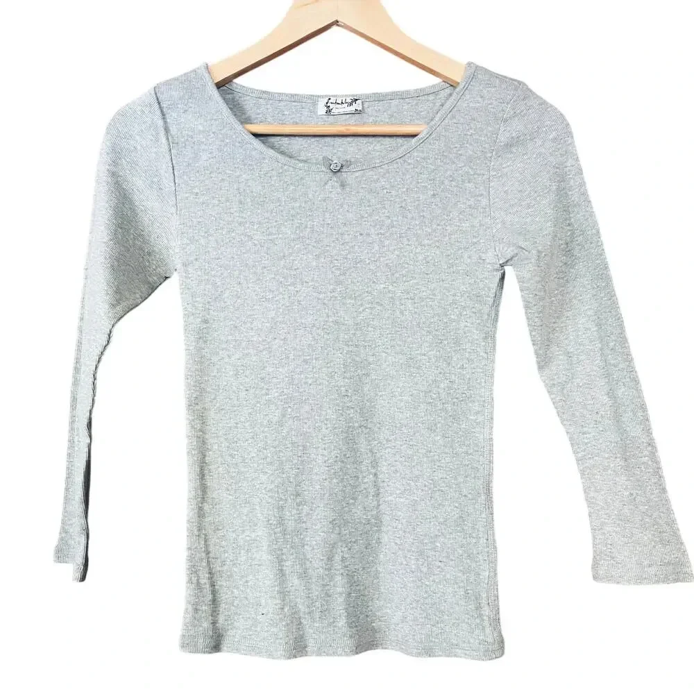Free People Intimately Downtime Top Pajama Lounge Grey Size XS/Small